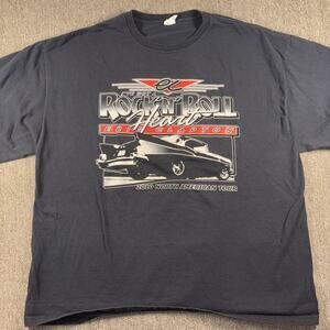 2010 Eric Clapton Roger Daltrey Men’s Concert Shirt Black 2XL Rock & Roll Heart